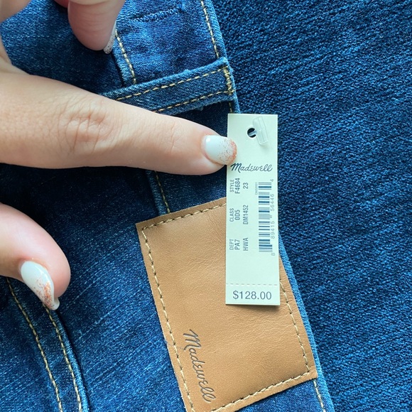 NWT Madewell 10” High Rise Skinny in Medium Dark Wash Women’s Size 23 - Picture 8 of 11